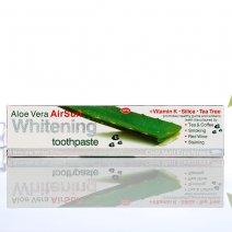爱尚专研美白牙膏清新芦荟薄荷含氟牙膏