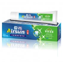 100g 酷爽薄荷牙膏 爱尚牙膏 新款含氟美白牙膏